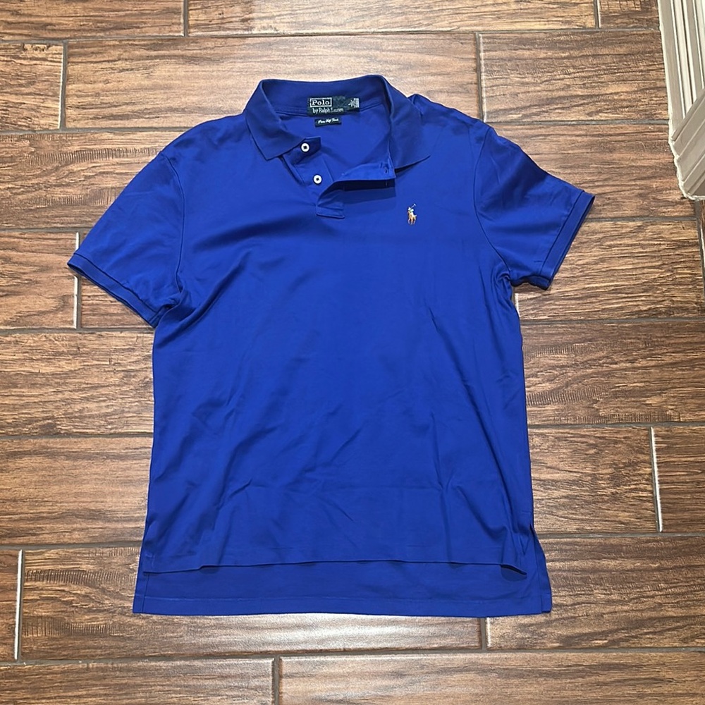 Polo by Ralph Lauren Men's Blue Polo Shirt